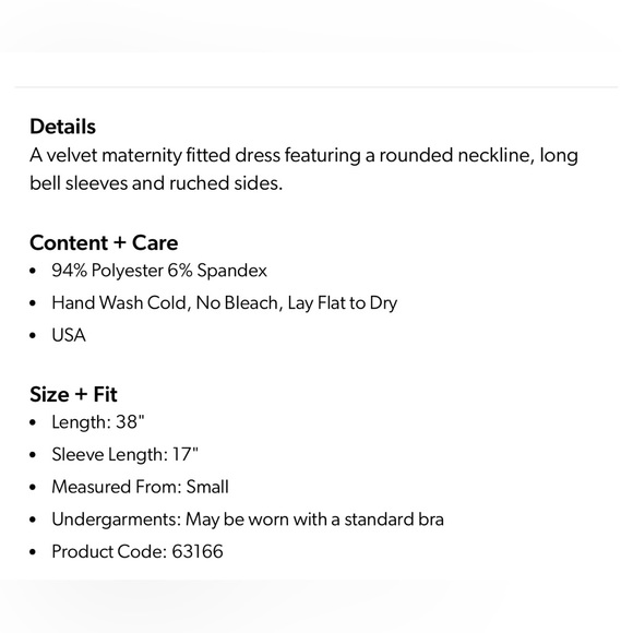 Forest Green Velvet Ruched Bell Sleeve Maternity Dress - Picture 7 of 7